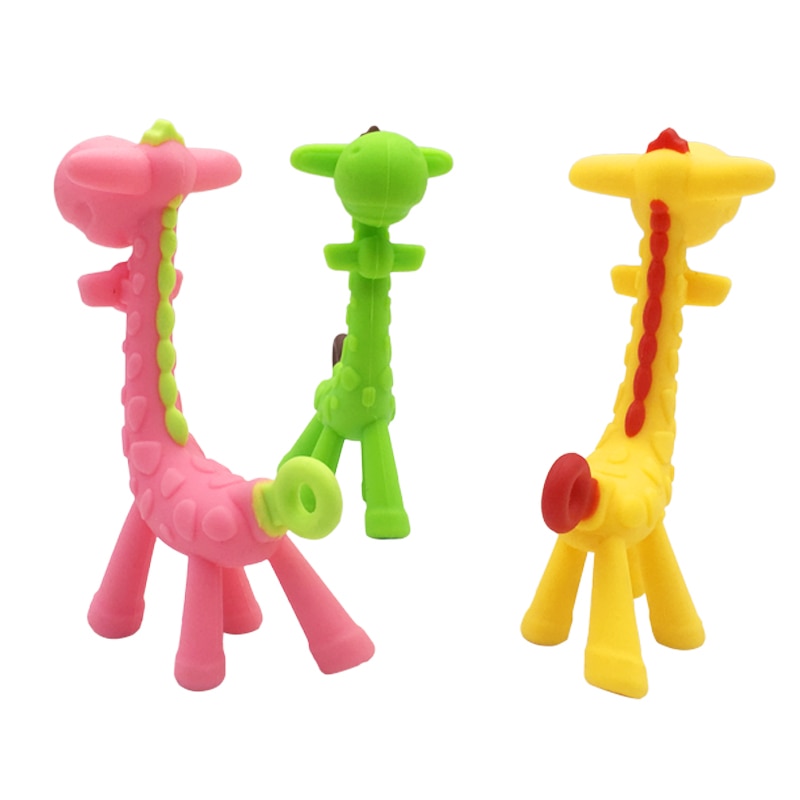 Giraffe Teether Silicone Teething Toy